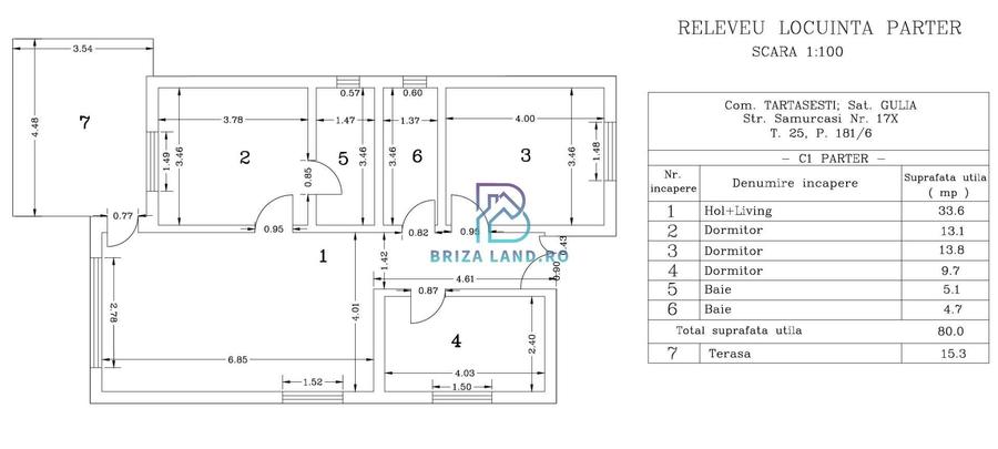 Gulia, casa Parter, suprafata 107mp, 4 camere, doua bai, teren 340mp - 21