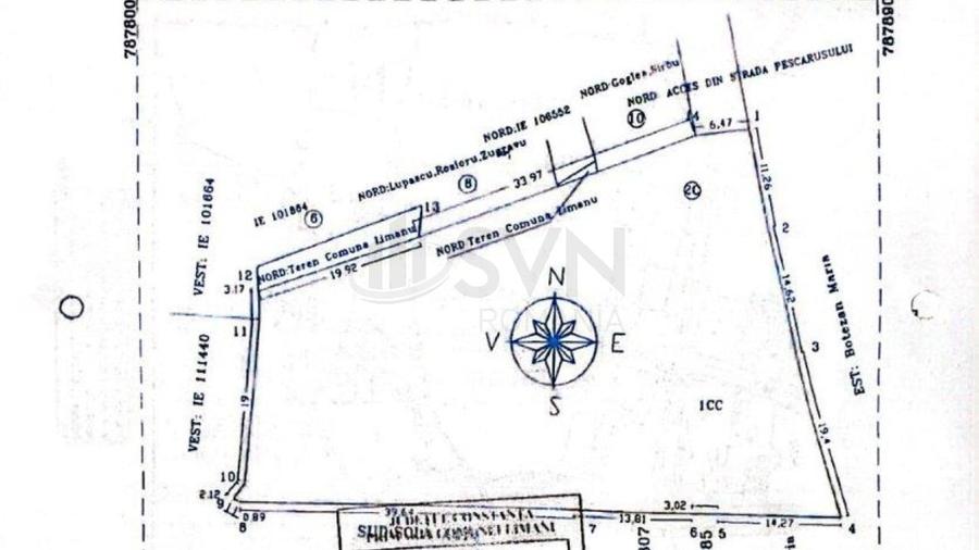 Teren Construcții intravilan de 2210 mp, în Vama Veche