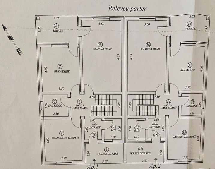 Duplex nou, 5 camere, P+E, cu perete despărțitor dublu, Dumbrăvița, comision 0% - 2