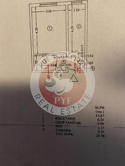 Metrou Jiului | Garsoniera | 27mp | Decomandat | B12299 - 2