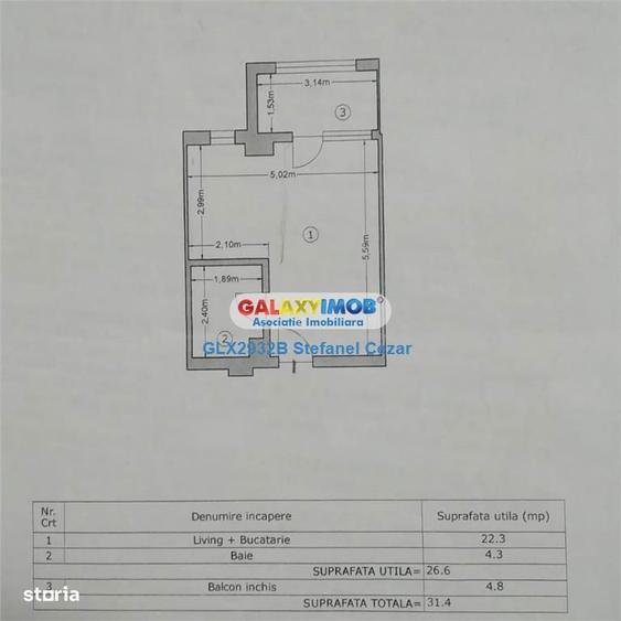 Garsoniera Spatioasa Bine Compartimentata Militari Residence - 4