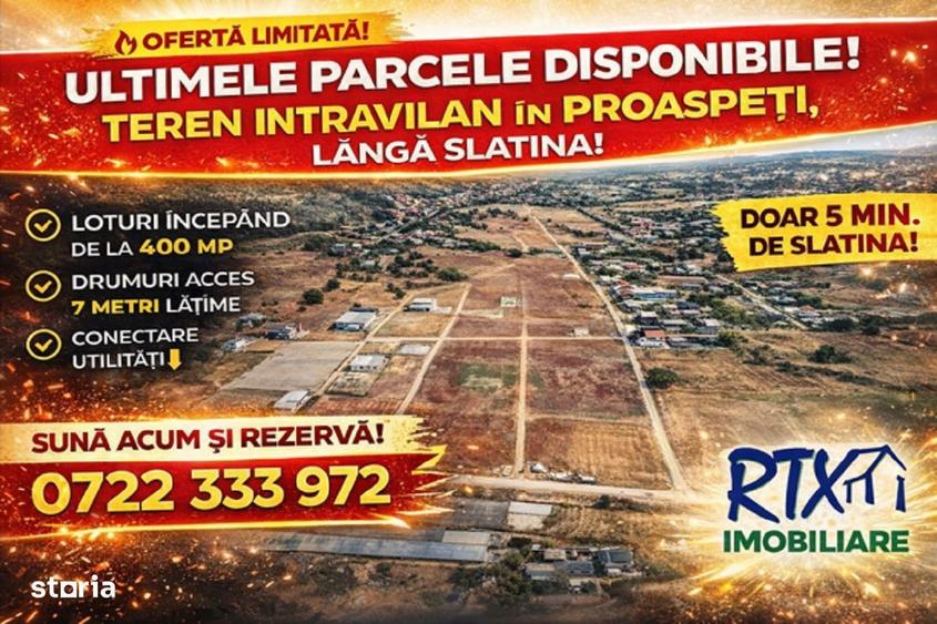 Teren intravilan Proaspeti-de la 400 mp cu drum de 7 m - 1