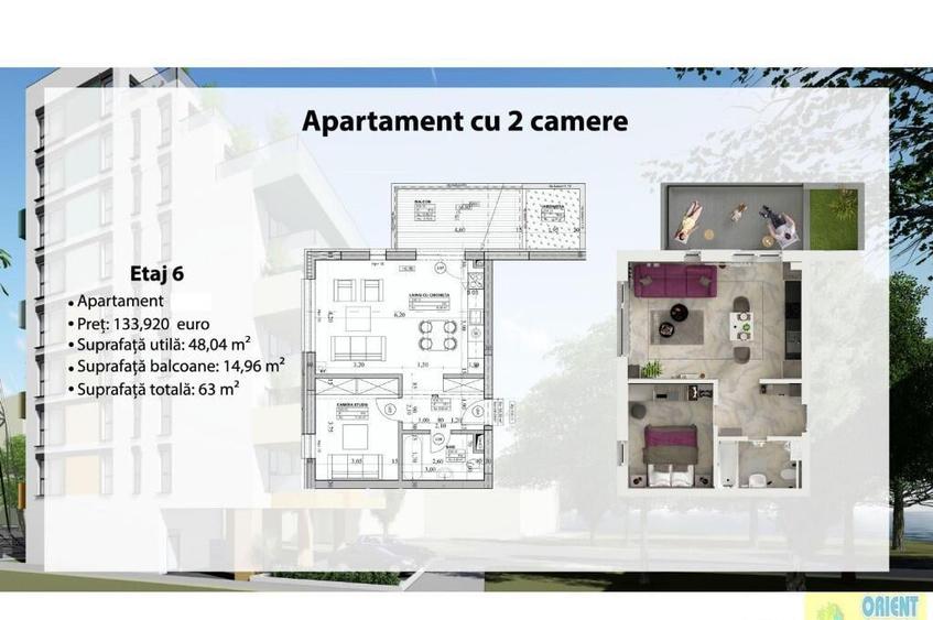 Statiunea Mamaia, apartamente 2 camere bloc NOU, vedere la mare si lac - 5