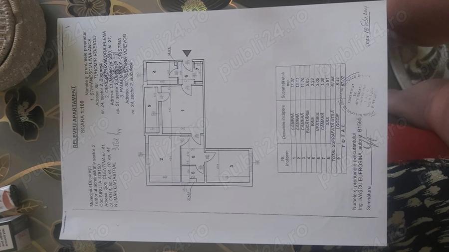 Vand apartament 3 camere,sectorul 2 - 4