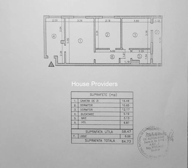 Apartament cu 3 camere, mobilat în Iancului
