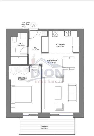 Apartament cu 2 camere decomandat, mobilat în Drumul Taberei