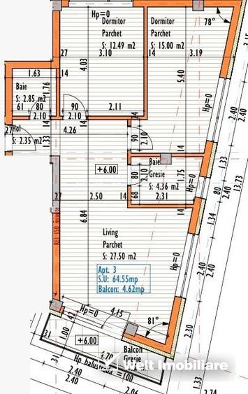Apartament 3 camere | Grigorescu | zona str. Eremia Grigorescu - 2