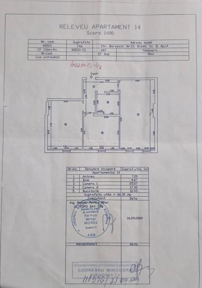 Apartament 2 camere decomandat,67mp utili Lipovei Aproape de Iulius Mall - 6