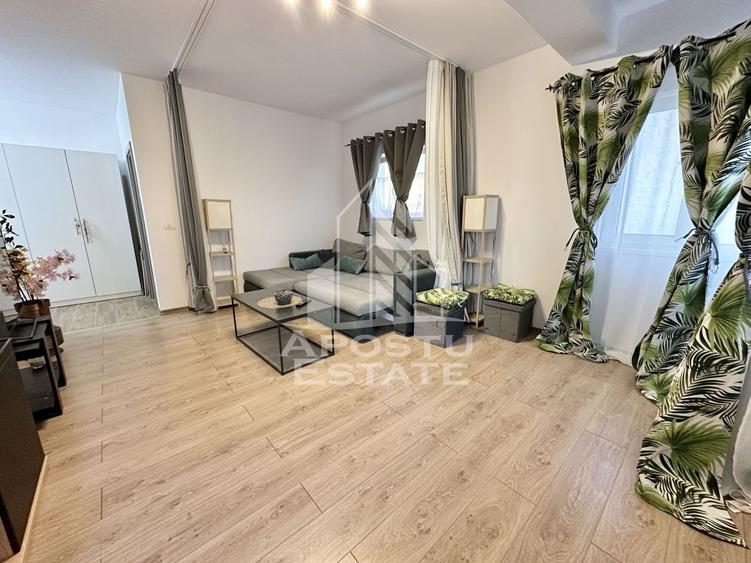 Apartament cu o camera mobilat, la etaj intermediar in Giroc la asfalt - 1