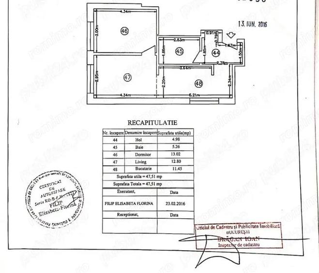 Apartament de 2 camere, 48 mp, zona Metalurgiei - 1