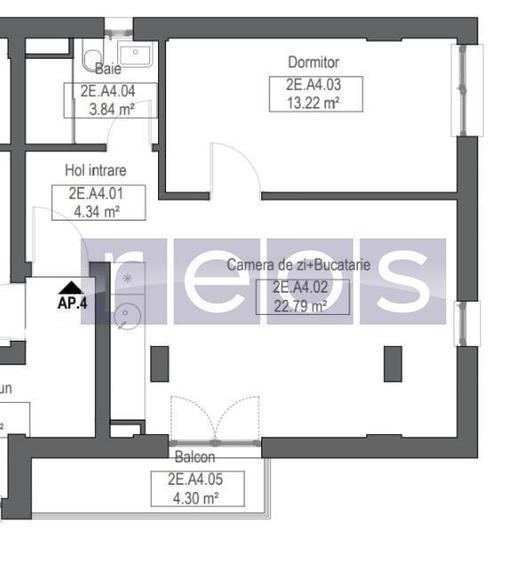 VANZARE 2 CAMERE | ETAJ 2 | ZONA PALLADY - 2