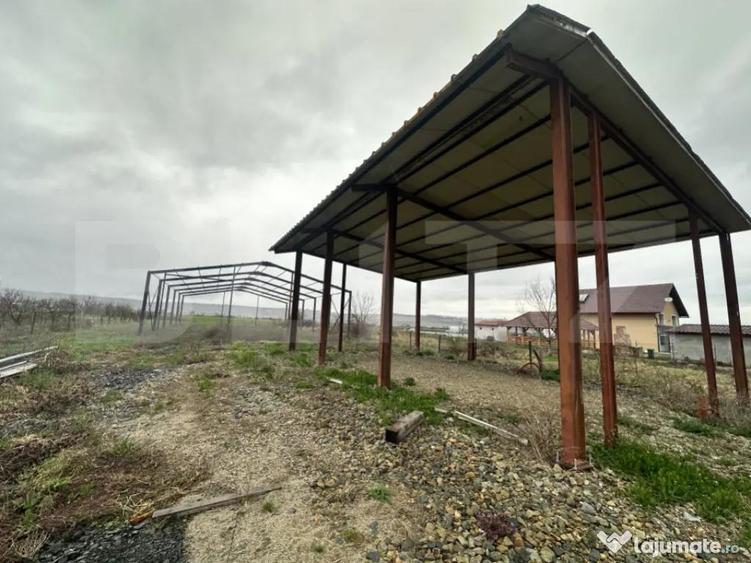 Teren INTRAVILAN generos + 2 hale metalice - 1
