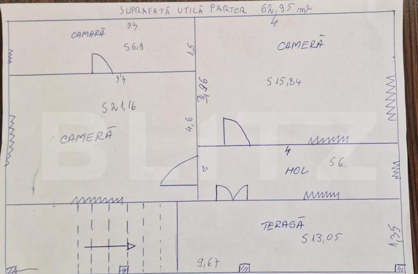 Casa ?araneasca cu 180 mp utili ?i teren de 1360 mp, A - 17