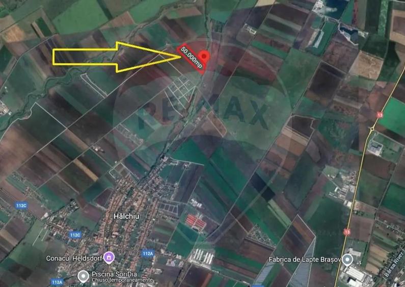 Teren de vanzare / extravilan 50.000mp/Halchiu - 1