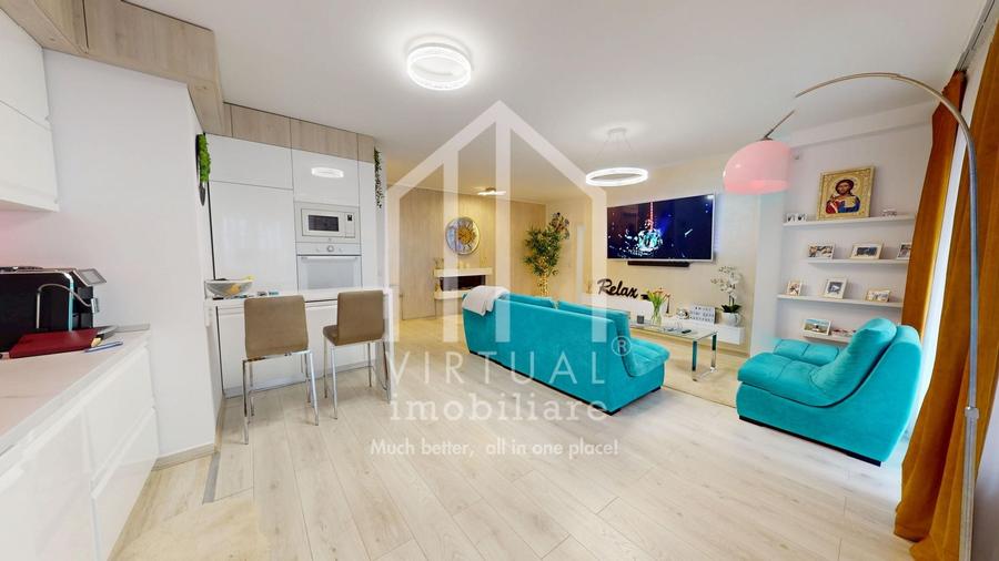 Apartament cu 3 camere, 71mp utili+balcon 12mp, loc de parcare - 4