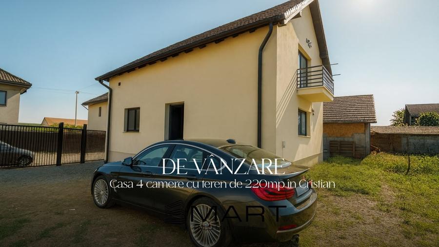 Casa individuala mobilata elegant, 4 camere, 2 bai, gradina Cristian SB - 1