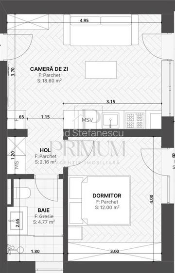 Apartament cu 2 camere semidecomandat în Giroc Apartament cu 2 camere semidecomandat în Giroc