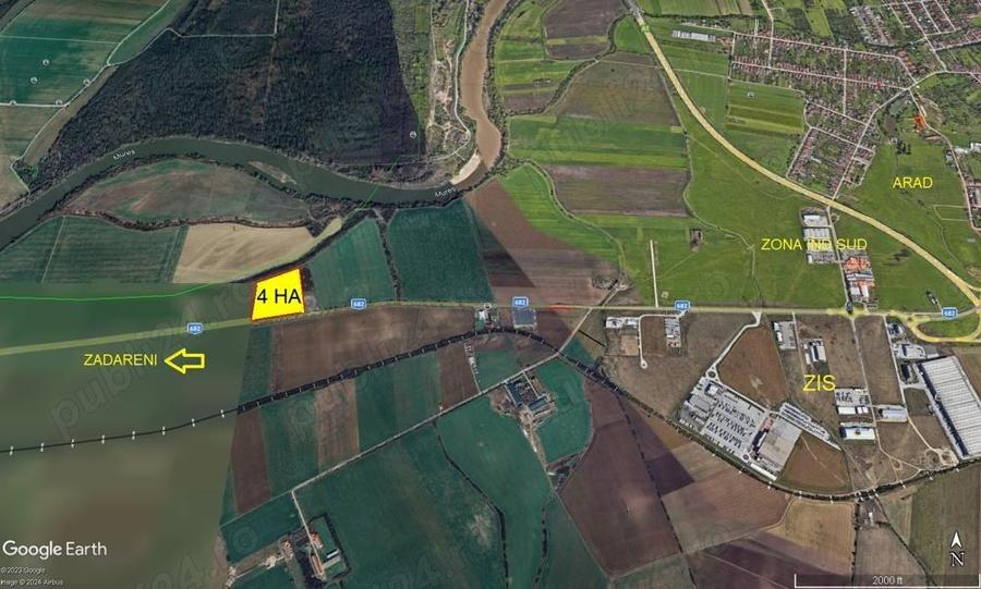 4 ha teren intravilan cu PUZ pe soseaua Arad-Zadareni - 7