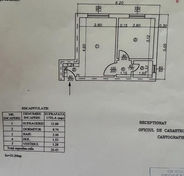 Garsoniera Vest 26.43mp - 10