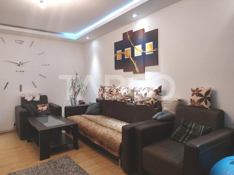 Apartament 55 mpu mobilat utilat 3 camere 2 balcoane pivnita Cisnadie - 11