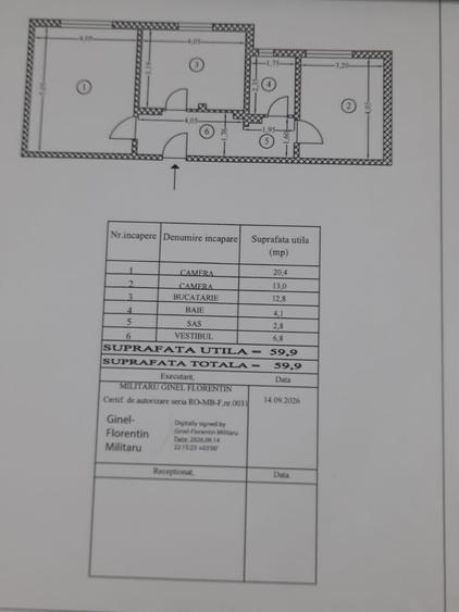 Apartament cu 2 camere decomandat în 13 Septembrie