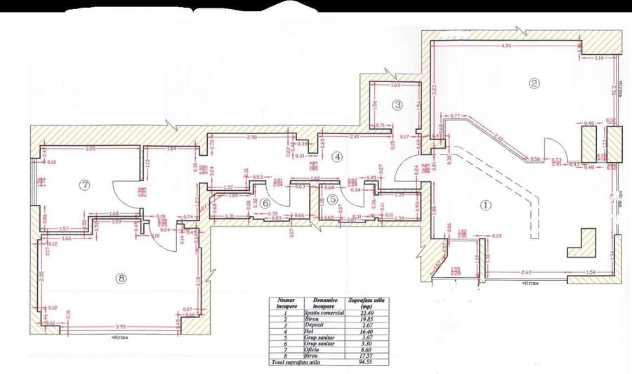 Zona Dorobanti sp 94 mp vitrina 10 ml vizibiliate buna - 1