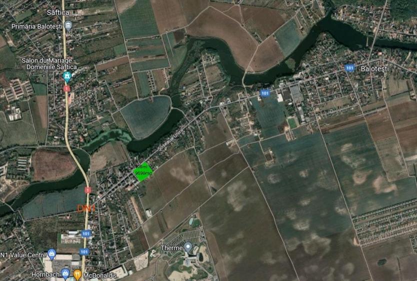 Teren intrav.curti constr.9896mp ,ultracentral ,106ml desch.Sos.Unirii! - 3