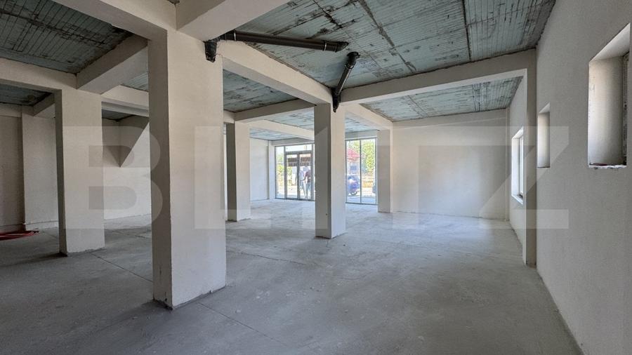 Spatiu comercial parter bloc nou, 136 mp open space, vitrina, terasa, Brestei - 5