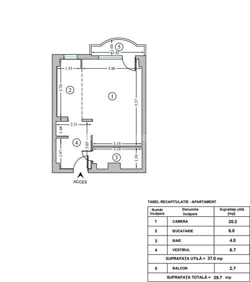 Garsoniera open space, Aleea Cislau, Pantelimon, Iancului - PROPRIETAR