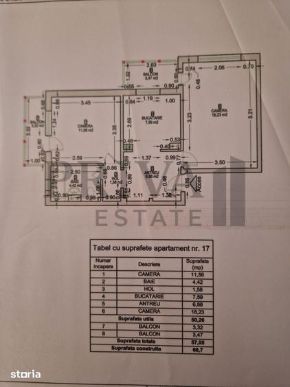 Apartament decomandat 2 camere, 57 m, etaj 4, Soarelui - 4