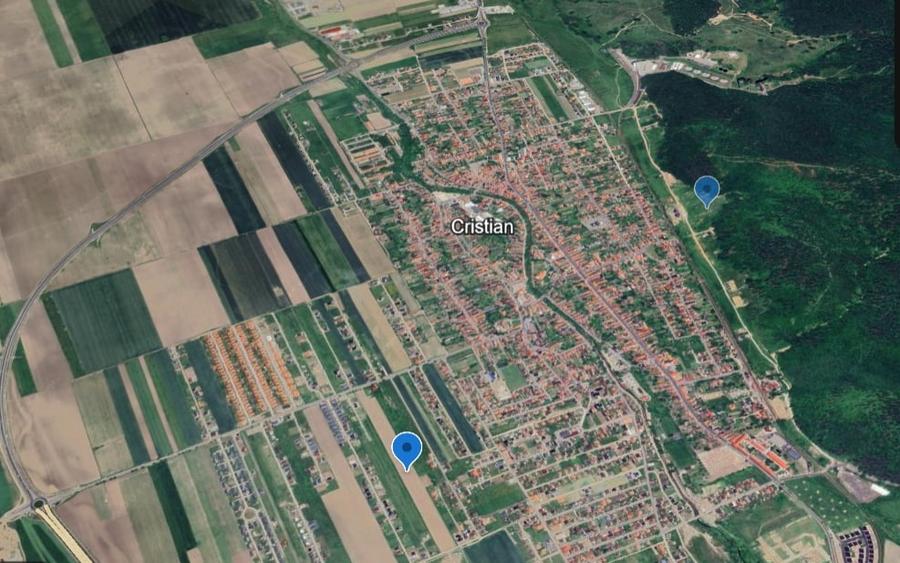 Teren Construcții intravilan de 920 mp, în Cristian