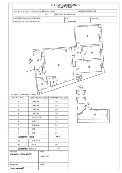 Apartament cu 4 camere semidecomandat în Ultracentral
