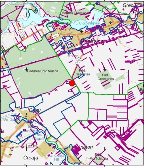 Vanzare teren Moara Vlasiei - Padurea Branzeasca, DJ200 - 2