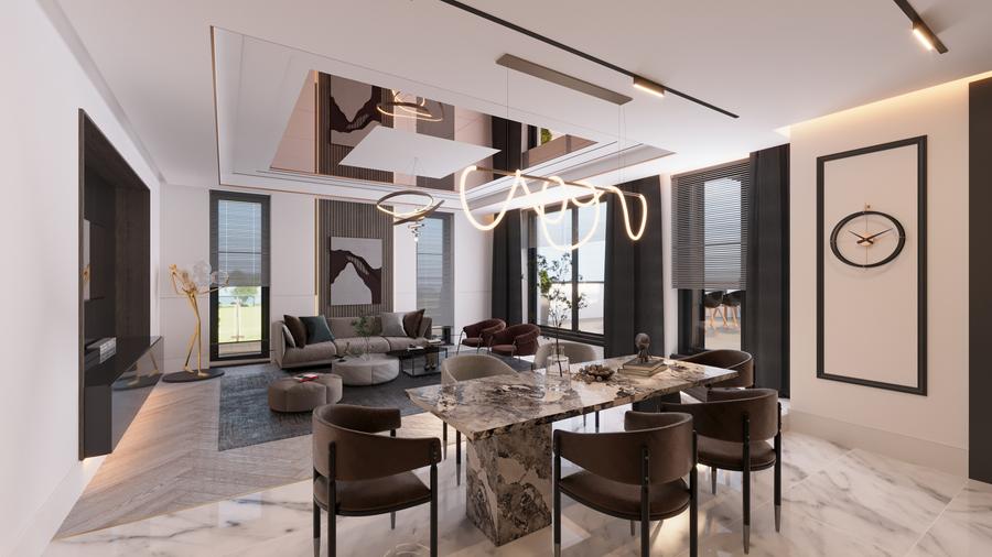 Duplex 3 camere tip 1 cu terasa | HILS Titanium Ansamblu rezidential nou - 7