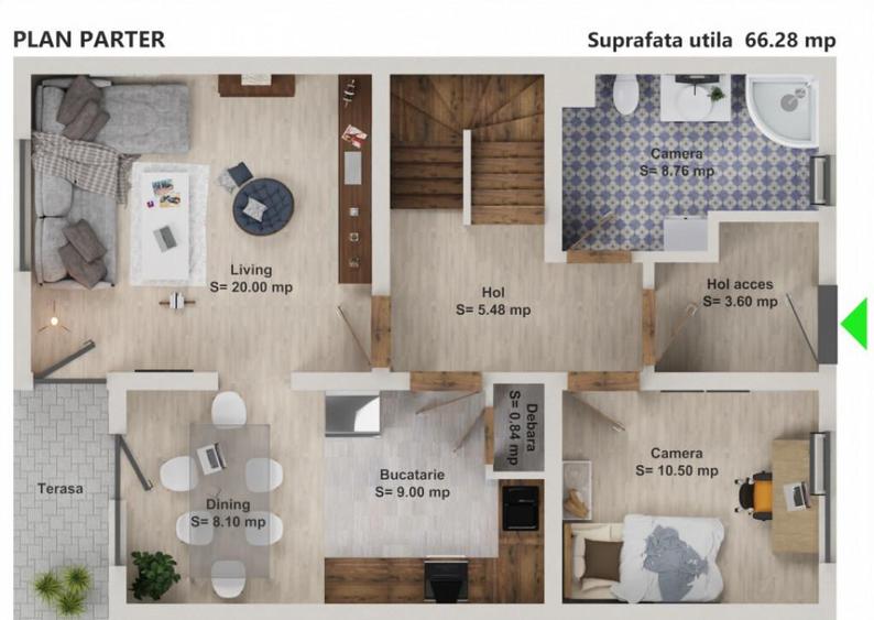 Casa noua 4 camere tip duplex in Sanpetru, Bra?ov - 5