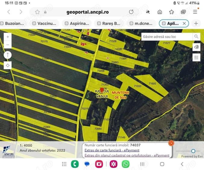 Teren de 2500 mp, în Muntenii de Sus