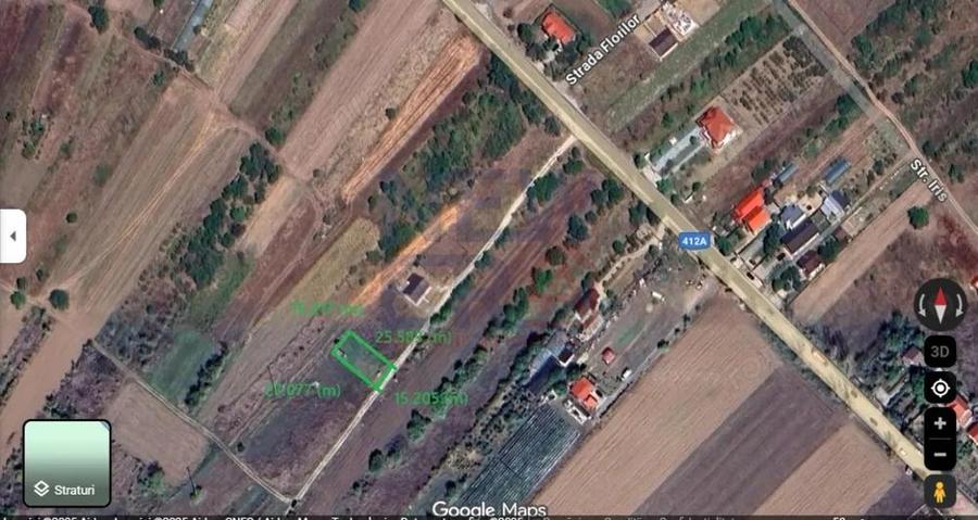 De Vanzare Teren 400 mp cu Autorizatie de contructie Adunatii Copaceni Giurgiu - 2