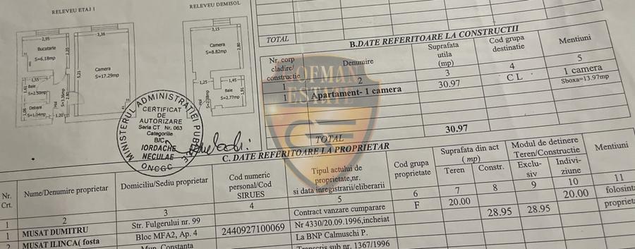 Duplex, 2 camere, INEL II, Academia Navala, 45 mp, centrala gaze, parter inalt - 26