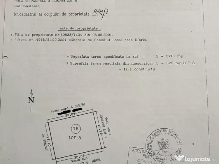 Vand teren in Eforie Nord cu intrare din strada Daliei 325mp - 4