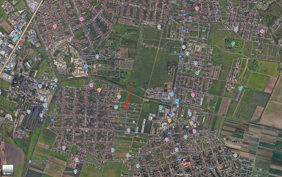 Vand parcela 655mp cu utilitati in Chisoda si case construite langa - 1