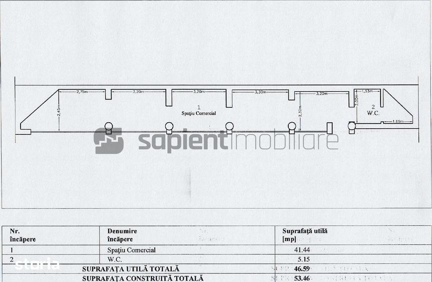 Spațiu comercial, de 394.89 mp, în Centru Civic