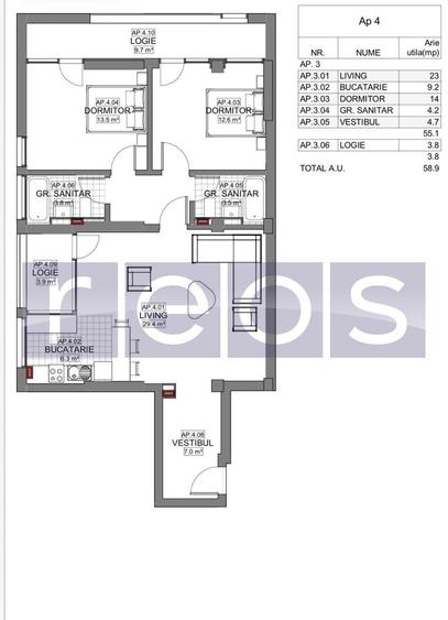 Apartament cu 3 camere în Ștefan cel Mare