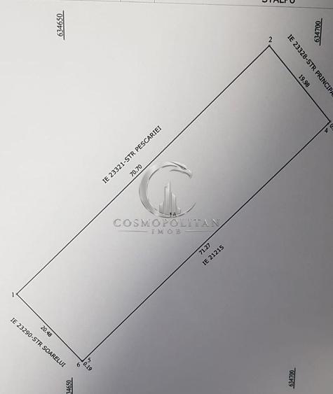 Teren Construcții intravilan de 1440 mp, în Stâlpu