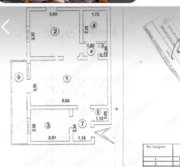 Persoana fizica, vand apartament 2 camere semidecomandat, Mazepa 2 - 3