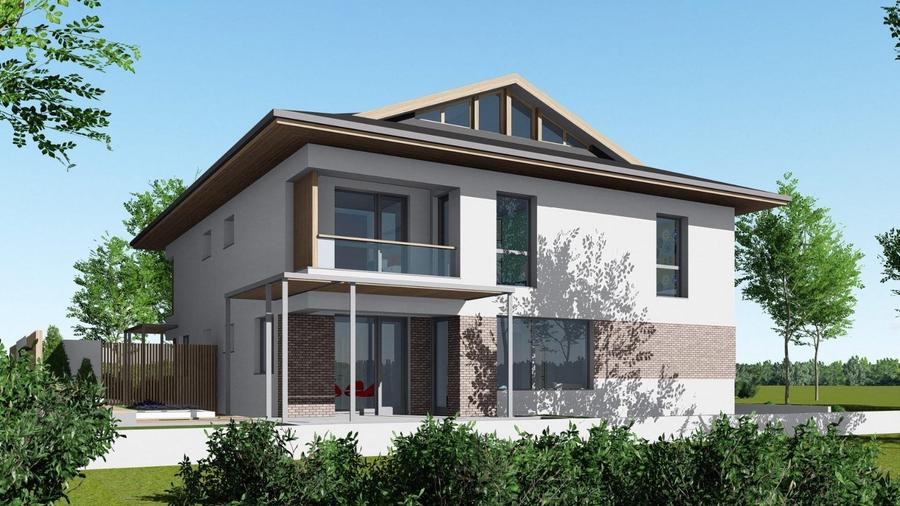 Proiect imobiliar : Duplex modern cu dormitor la parter si mansarda locuibila - 6