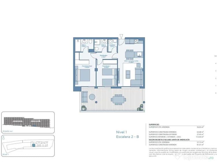 Apartament 3 cam cu sala de sport, spa, piscina, situata intr-o zona reziden?iala central - 2