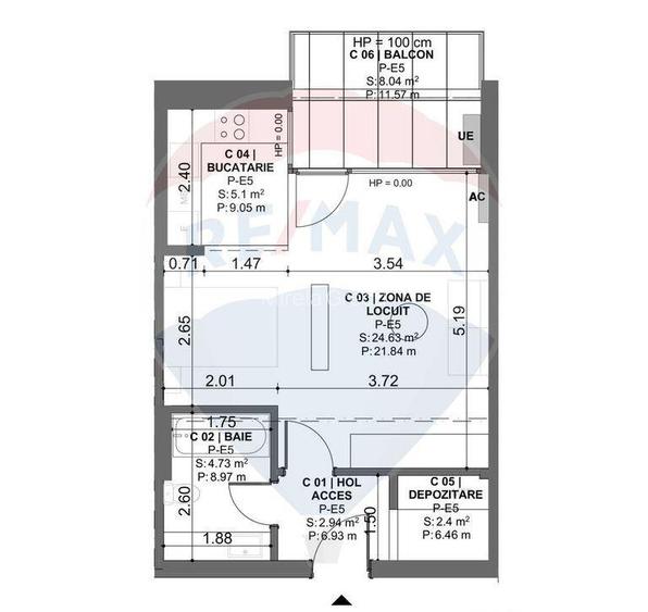 Vanzare APARTAMENT CU 2 CAMERE-DEZVOLTATOR