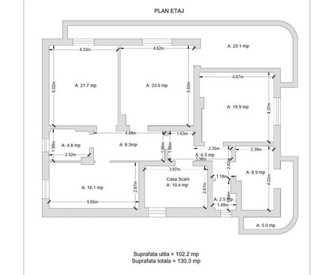 Resita CHIRIE Central, 355 mp. Demisol, Parter, Etaj 1 - 6