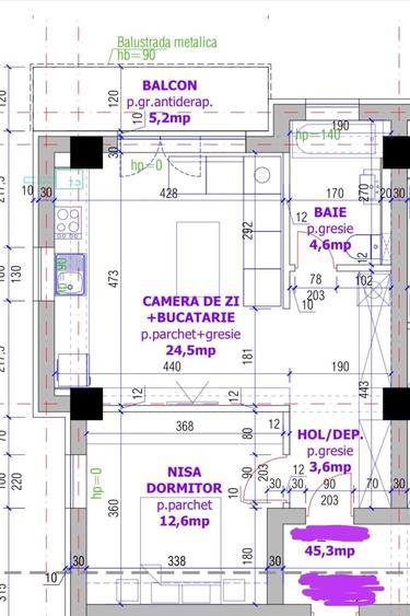 Studio Avantgarden | 45 mp | Mobilat | Baie cu geam | Parcare + boxă incluse - 16