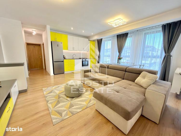 Apartament cu 3 camere mobilat la etajul2 cu lift in Giroc comision 0% - 1